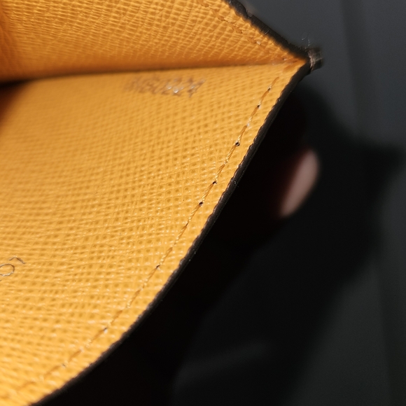 Louis Vuitton Brown and Yellow Monogram Card Case - Picture 5 of 6